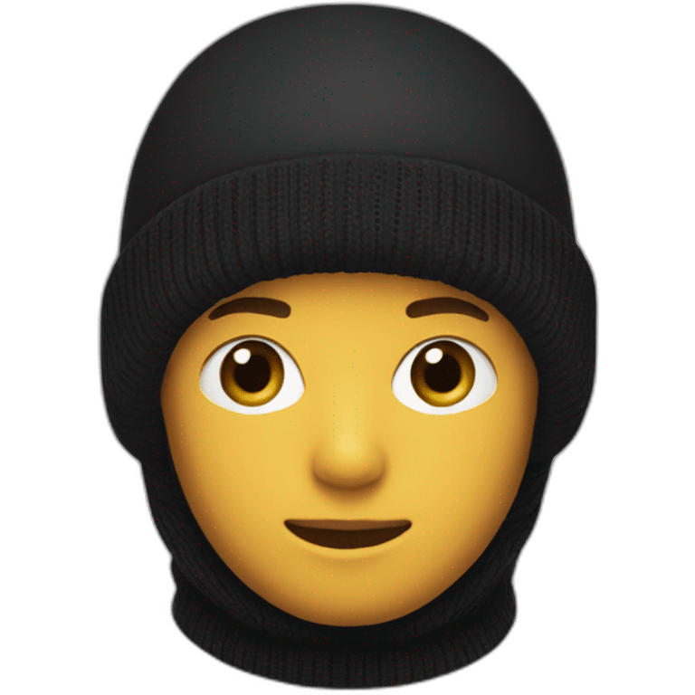 Lacoste black balaclava boy emoji