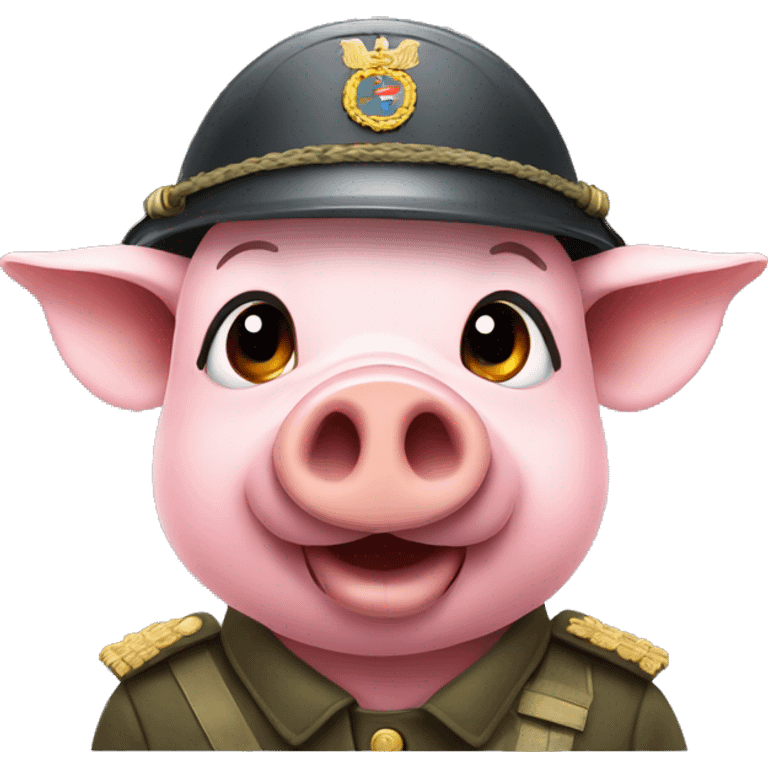 pig in German military helmet emoji