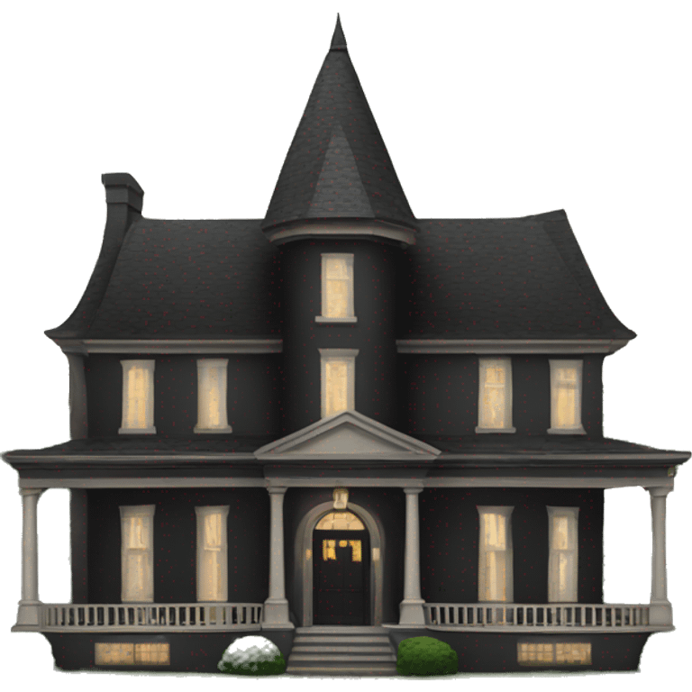 Black mansion emoji