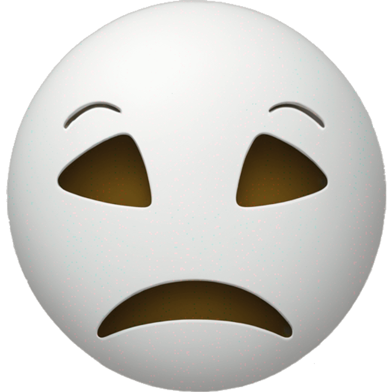 A sad emoji with the mask of happiness emoji