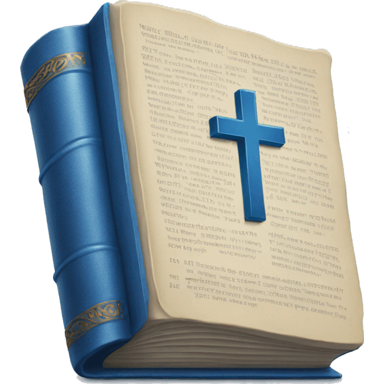 BLUE HOLY BIBLE emoji