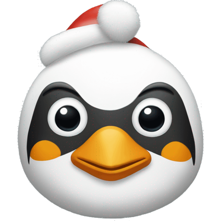 pinguino natalizio emoji