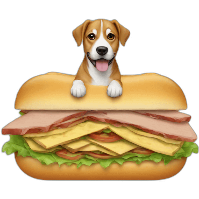 dog in a sandwich emoji