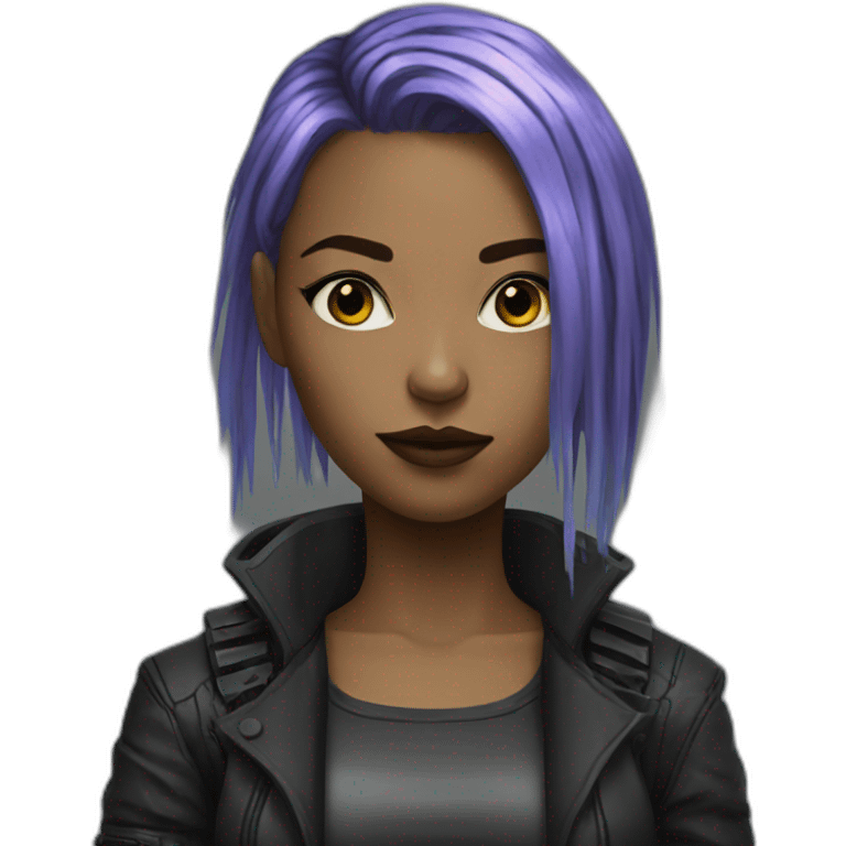 cyberpunk-girl emoji