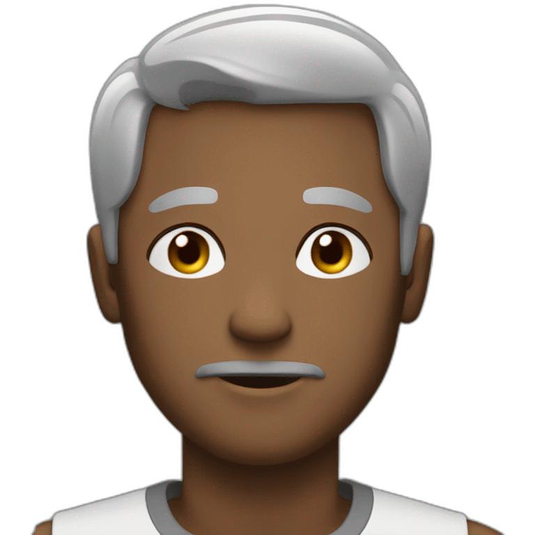 man round face gray hairs with praying hands emoji