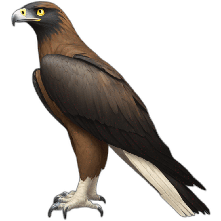 tasmanian wedge tail eagle black head emoji