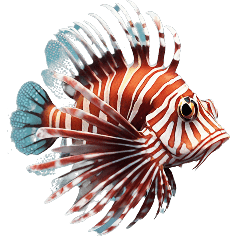 Red lionfish emoji