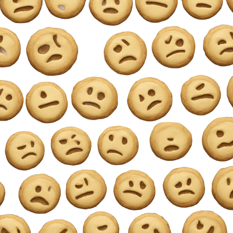 Cookies with white chocolate  emoji