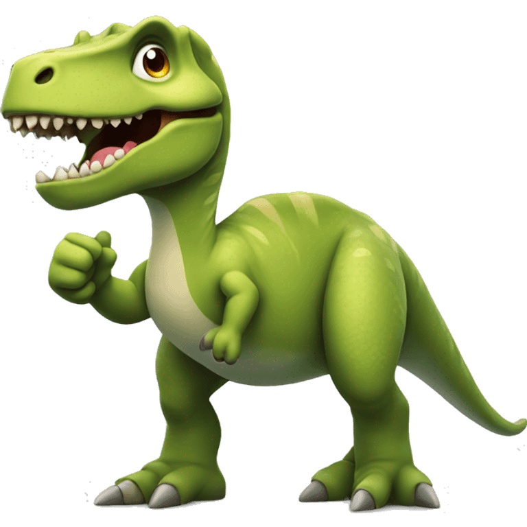 Dinosaur giving a thumbs up emoji