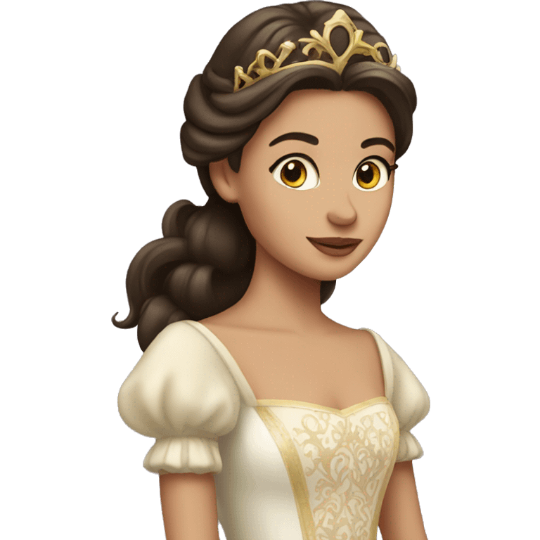 Brunette princess  emoji