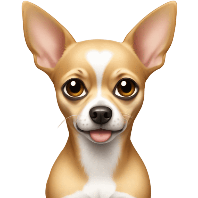 Tan chihuahua missing his mom emoji