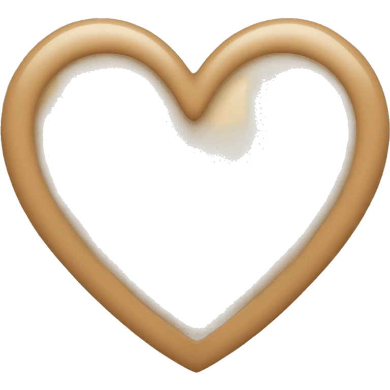 beige heart emoji emoji