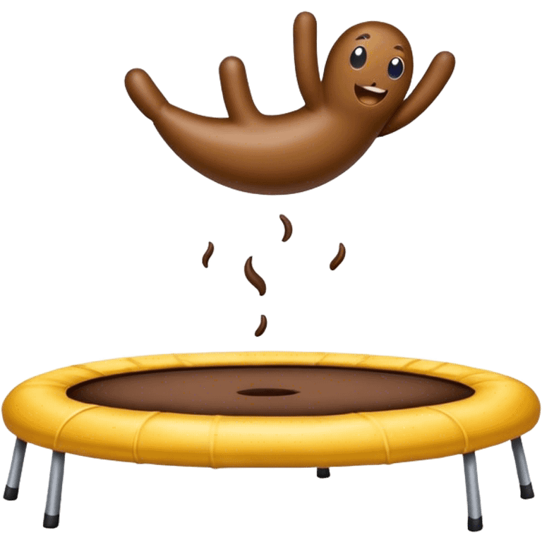 Poop trampoline emoji