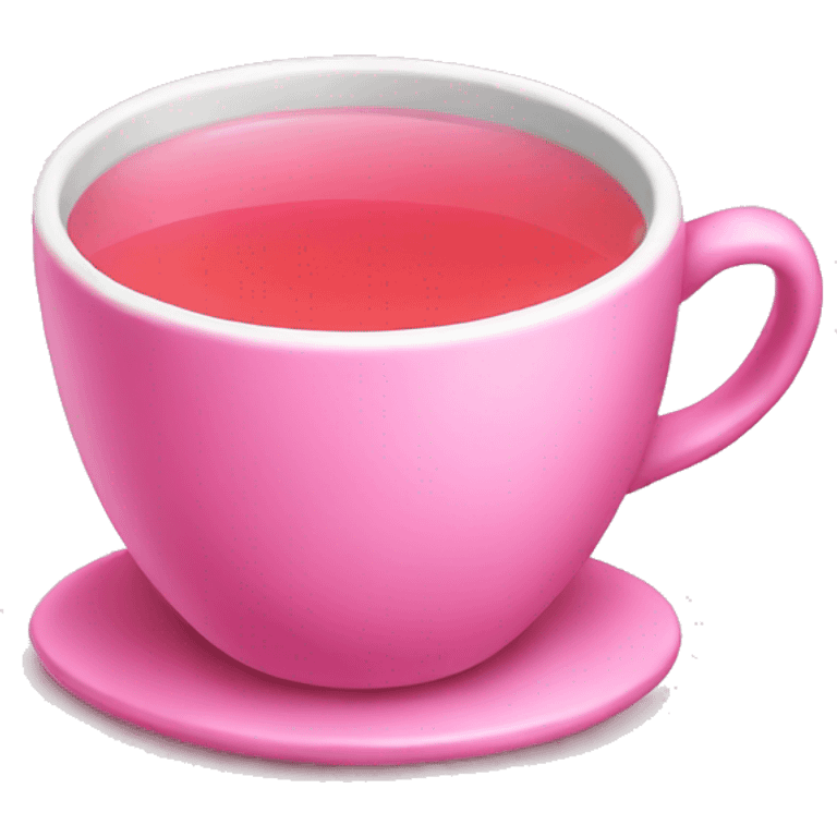 Pink tea emoji