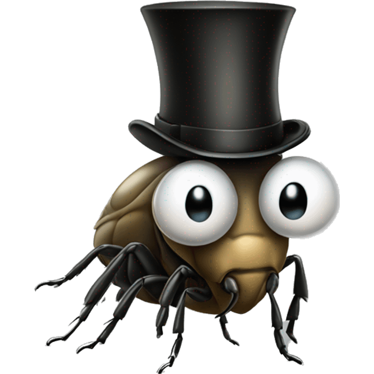 mite with monocle and top hat emoji