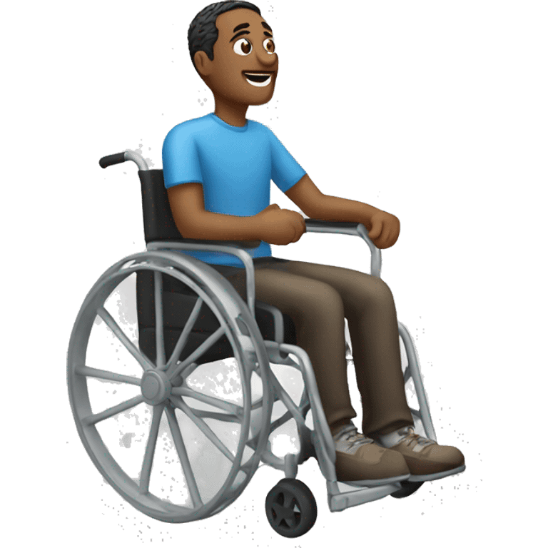 guy in a wheel chair emoji