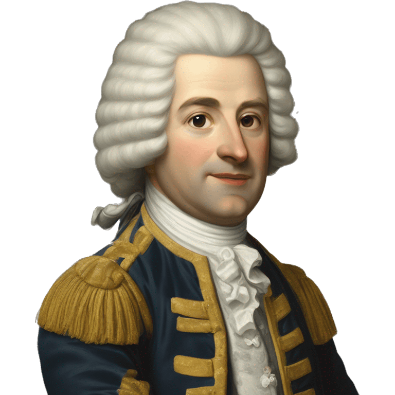 Philip, Duke of Parma 18th century man with white wig 45 years  emoji