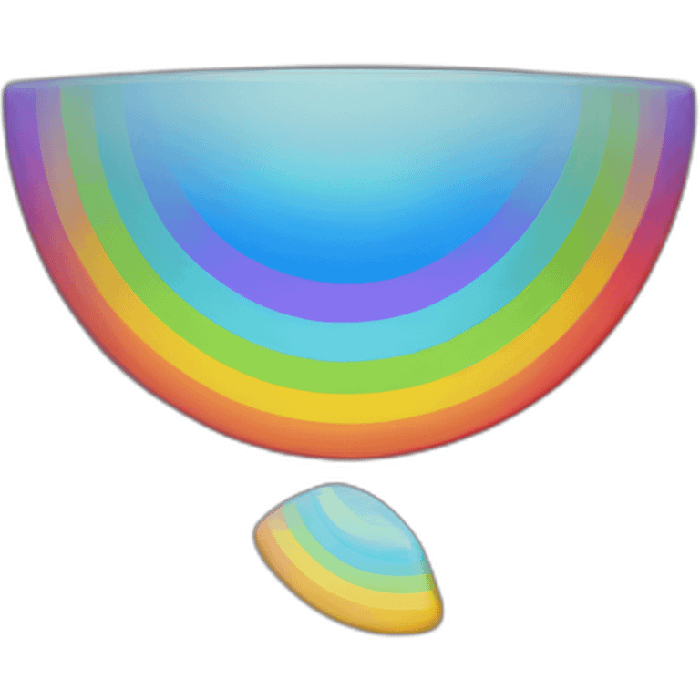 météorite arc-en-ciel emoji