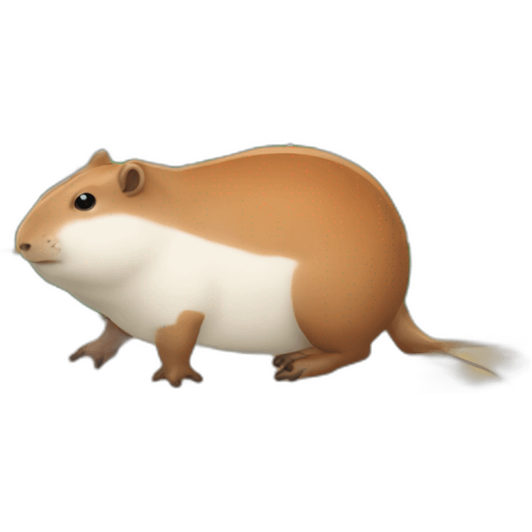 Un capivara con un goro de navidad emoji