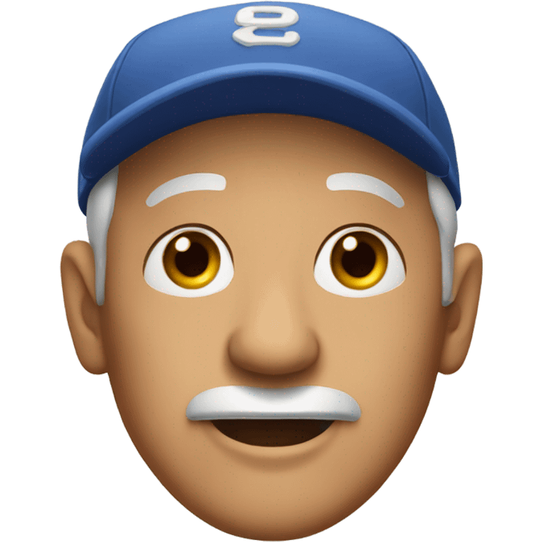 old man in baseball cap emoji