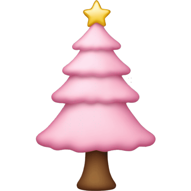 light pink christmas tree emoji