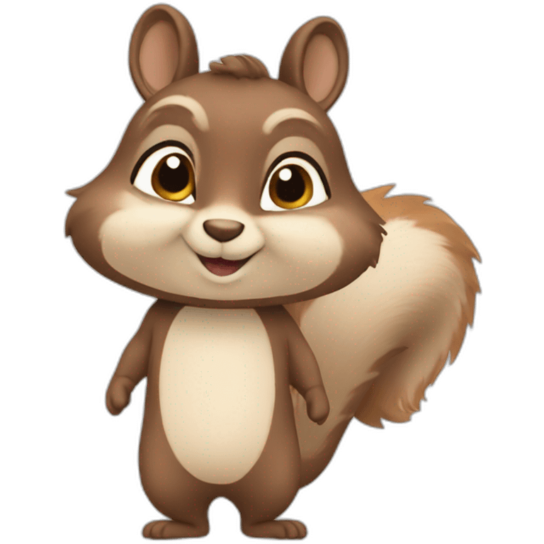 Squirrel in unitard emoji