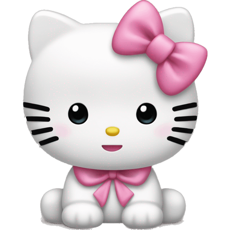 Hello Kitty with pink bow  emoji