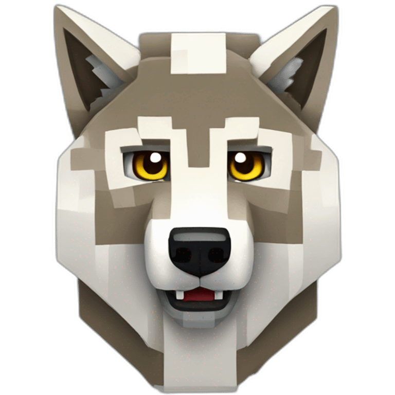 Minecraft wolf emoji