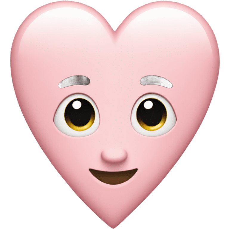 Light pink heart emoji