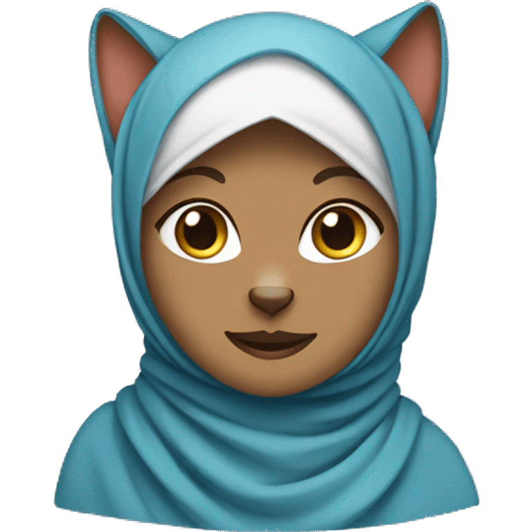 Cat wearing hijab  emoji