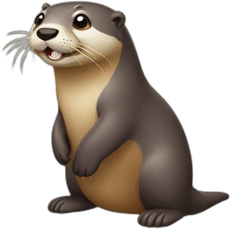 Colorful-otter emoji