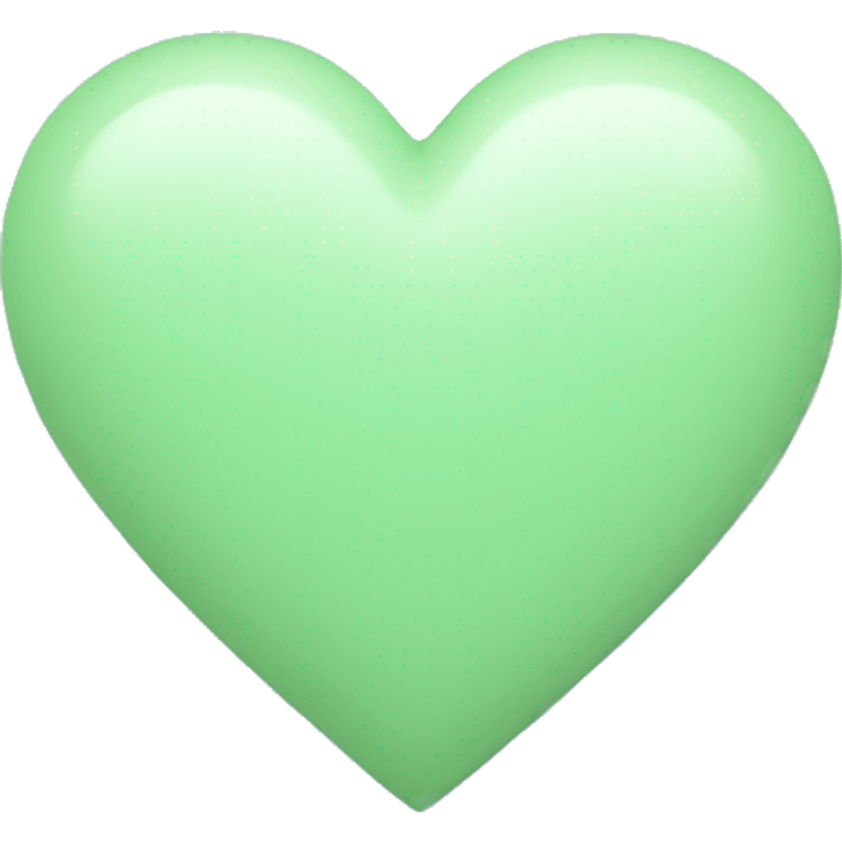 pastel green heart emoji