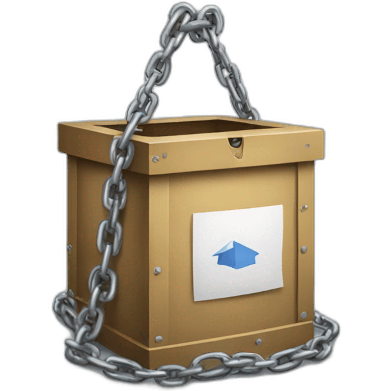 ballot box in chains emoji