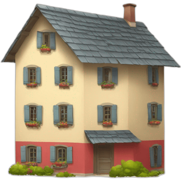 La petite maison rouge emoji