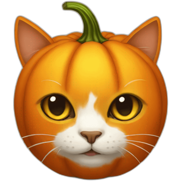 Pumpkin cat emoji