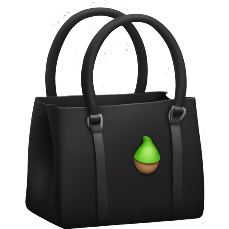 black bag with letter B emoji