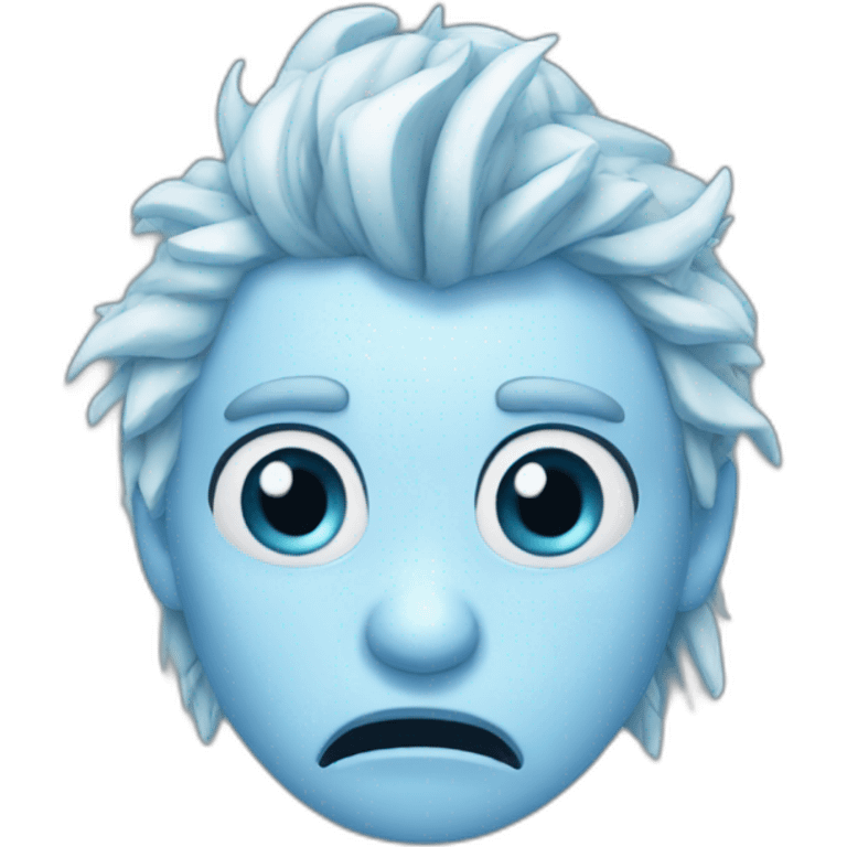 cursed frozen face emoji