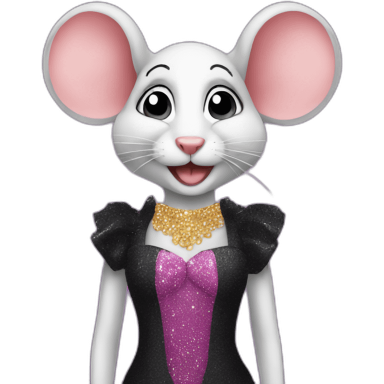 Mouse as a Drag Queen emoji