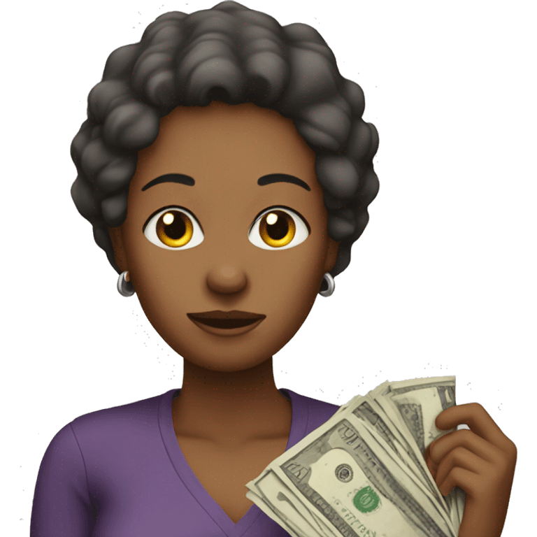 Mom without money emoji