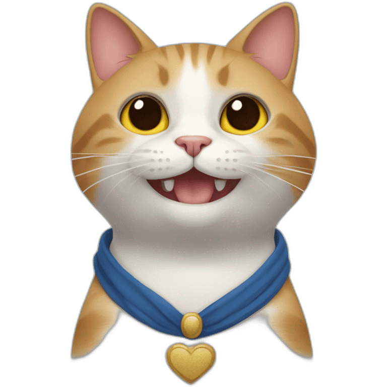 cat avec un doigt d'honneur emoji