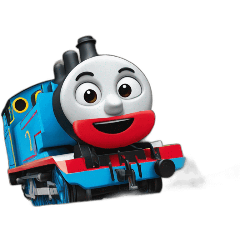 Thomas the tank engine face emoji