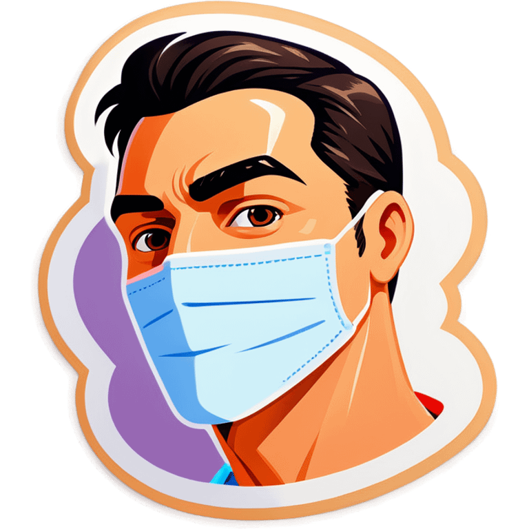 Man doing skincare emoji