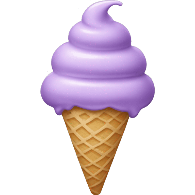 Light purple ice cream emoji