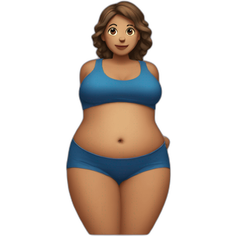 Woman Big belly emoji