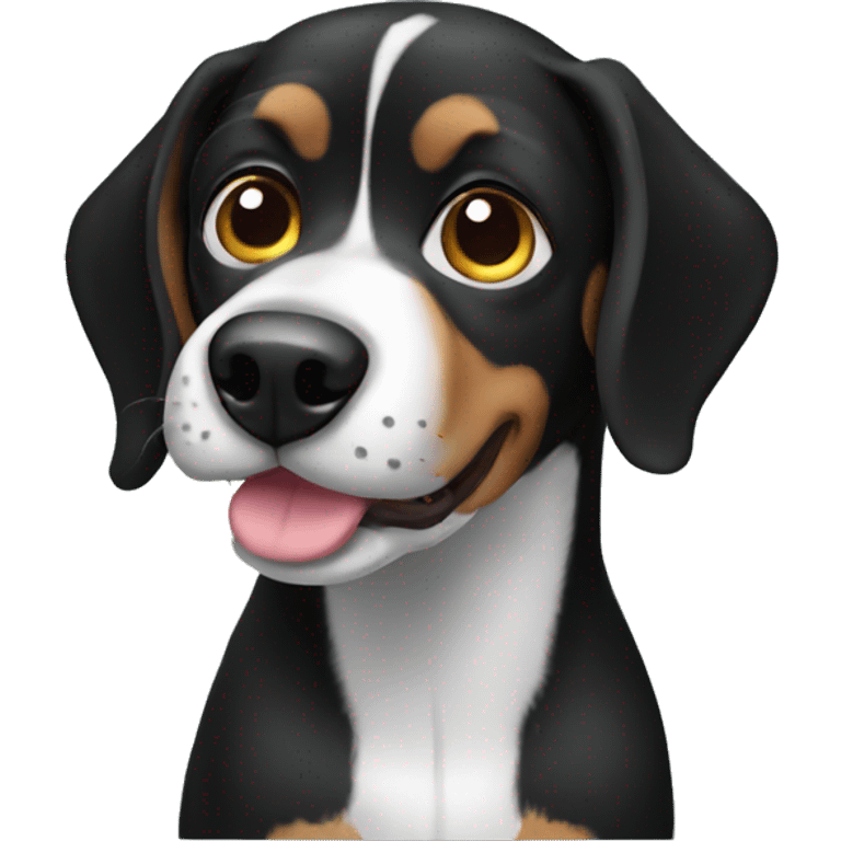 black beagle emoji