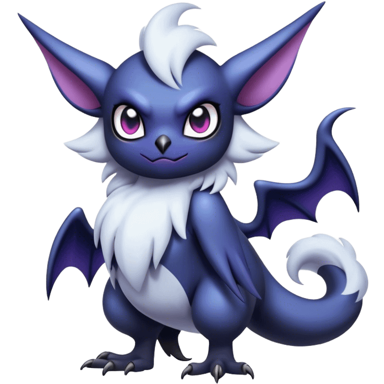 Edgy Cool Kawaii Noibat-Absol-hybrid Full Body emoji