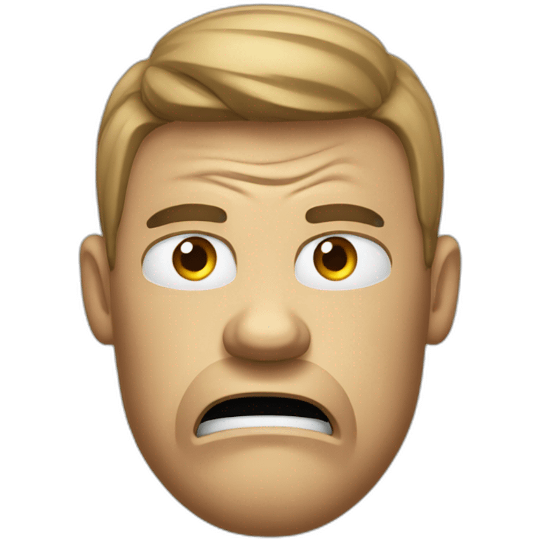 golf player anger emoji