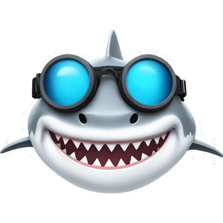 shark with goggles emoji