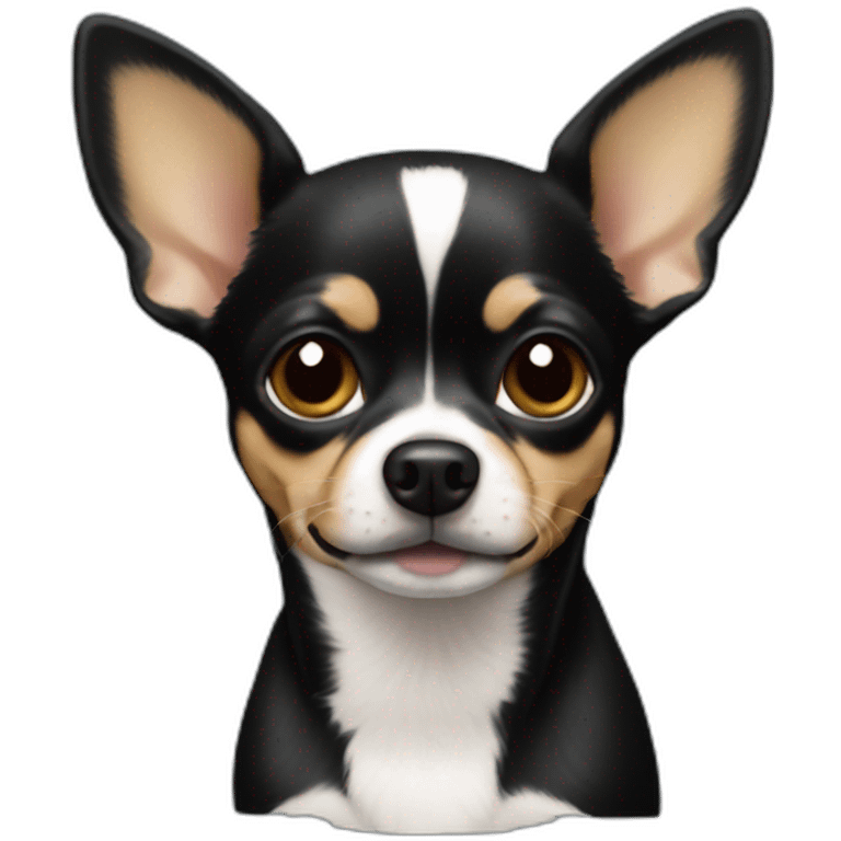 Chihuahua black emoji