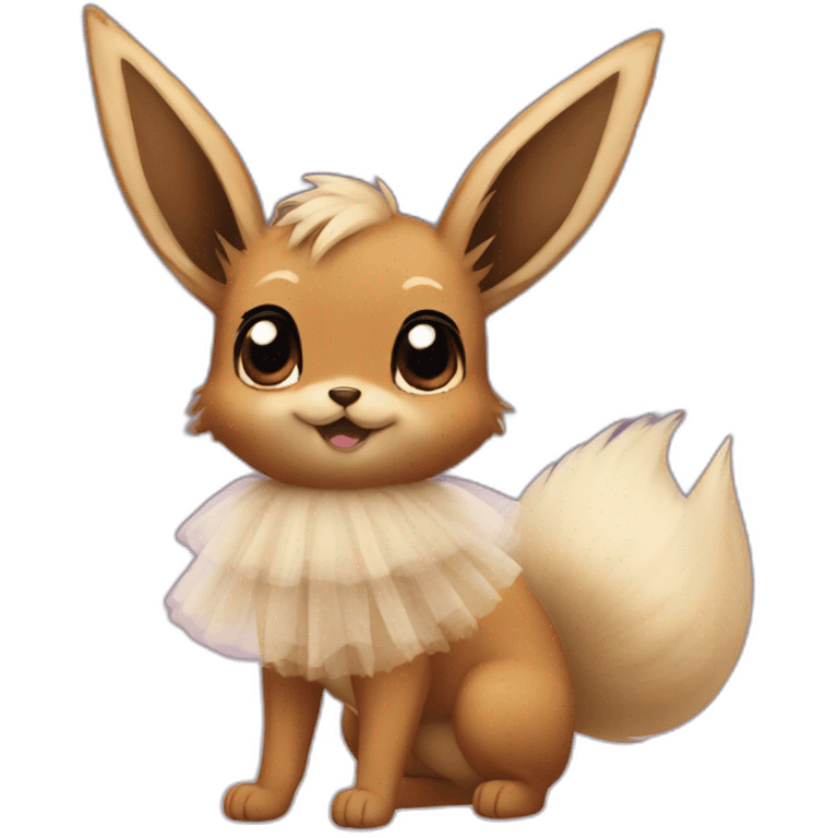 eevee in a tulle skirt emoji